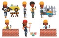Vector set of constructors and builders characters