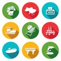 Vector Set of Crimea Icons.