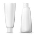 Vector set - 3d realistic shampoo bottles