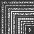 Vector set of decorative corner borders and frames on a chalkboard background Royalty Free Stock Photo