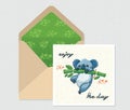 Vector set for design. Envelope and card with cute Koala Royalty Free Stock Photo