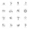 Vector set design templates and emblems - healthy and cosmetics oils. Different natural, organic oils.