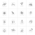 Vector set design templates monochrome logo and emblems - herbs and spices. Different spices icon. Logos in trendy