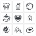 Vector Set of Disease Icons.