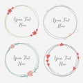 Vector Set Of Dividers Round Frames For Decoration.