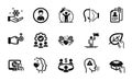 Vector set of Drag drop, Online shopping and Heart icons simple set. Vector