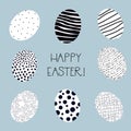 Vector set of Easter eggs