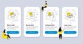 Vector Set of Education icons related to File, Verified internet and Messages. Vector