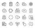 Vector set of Engineering team, Scroll down and Timer line icons set. Vector