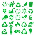 Vector set of environmental / recycling icons Royalty Free Stock Photo