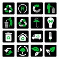 Vector set of environmental / recycling icons Royalty Free Stock Photo