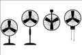 Vector set of fan.