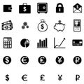 Vector set of 25 finance icons