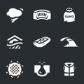 Vector Set of Flood Icons.