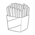 Vector set of frenchfries