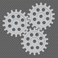 Vector set. Gear, cog, sprocket, wheel Royalty Free Stock Photo