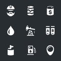 Vector Set of Geology and Oil Icons.