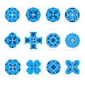 Vector set of geometric shapes. Royalty Free Stock Photo