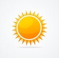 Vector Set of glossy sun