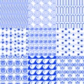 Vector set of greek traditional seamless tiled patterns 2