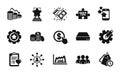 Vector set of Group, Best app and Banking money icons simple set. Vector