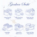 Vector set, Gunkan Sushi