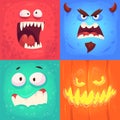 Vector set of halloween badges