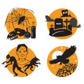 Vector halloween set 5