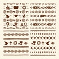 Vector set of hand drawn christian seamless pattern made with ink. Freehand textures for fabric, polygraphy, web design