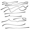 Vector set of hand drawn. Royalty Free Stock Photo