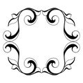 Vintage baroque retro decor antique style acanthus