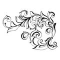 Retro pattern antique style acanthus