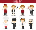 Vector Set of Hotel Staff Professions