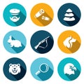 Vector Set of Hunting Icons.