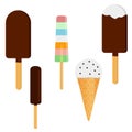 Vector set of ice cream.