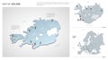 Vector set of Iceland country.