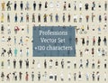 Vector set of illustrated people Royalty Free Stock Photo