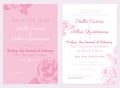 Vector set of invitation and save the date cards. Wedding collection.