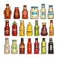 Vector set of isolated Bottles