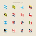 Vector set of isometric flags