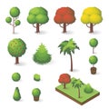 Vector set of isometric various trees