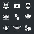 Vector Set of Japan Icons.