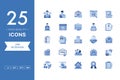 Vector set of Job Interview icons