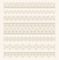 Vector Set of lace ribbons Royalty Free Stock Photo