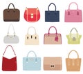Vector Set Of Ladies Handbags