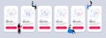 Vector Set of line icons related to Cogwheel, Tool case and Balloon dart. Vector
