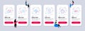 Vector Set of line icons related to Payment received, Love chat and Checkbox. Vector