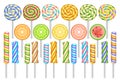 Vector set of Lollipops Royalty Free Stock Photo