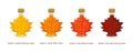 set maple grades or types of syrup