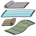 Vector set of mat